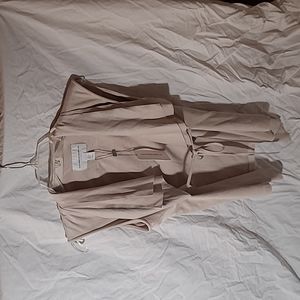 Suede style draped vest